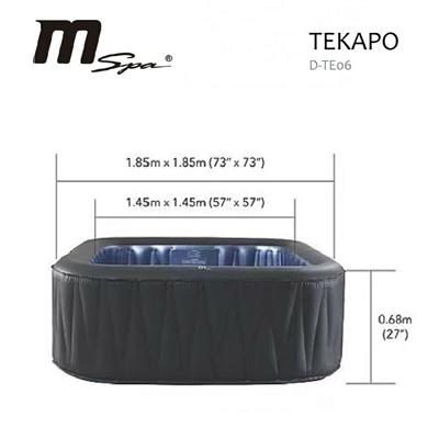 MSpa Tekapo Inflatable Hot Tub Jacuzzi Jet Bubble Massage Outdoor Spa | D-TE06 - MSpa - Ambient Home
