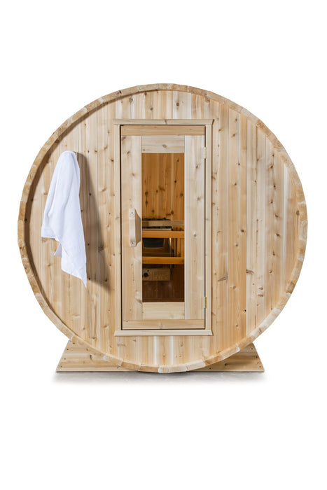 Dundalk Canadian Timber 2-4 Person Harmony Barrel Sauna - CTC22W - Dundalk LeisureCraft Saunas - Dundalk LeisureCraft - Ambient Home