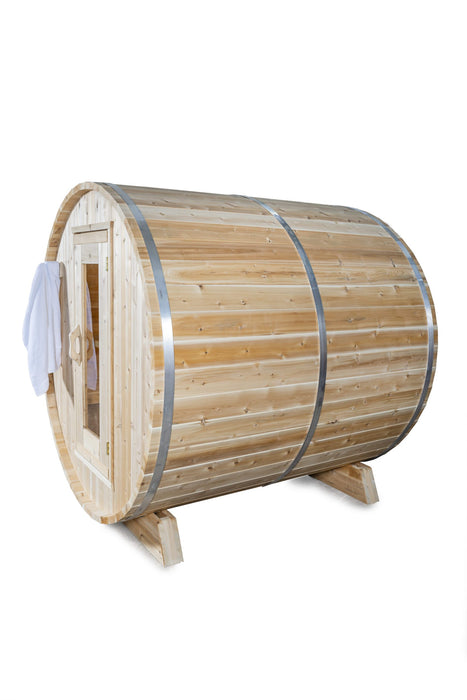 Dundalk Canadian Timber 2-4 Person Harmony Barrel Sauna - CTC22W - Dundalk LeisureCraft Saunas - Dundalk LeisureCraft - Ambient Home