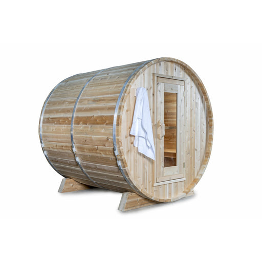 Dundalk Canadian Timber 2-4 Person Harmony Barrel Sauna - CTC22W - Dundalk LeisureCraft Saunas - Dundalk LeisureCraft - Ambient Home