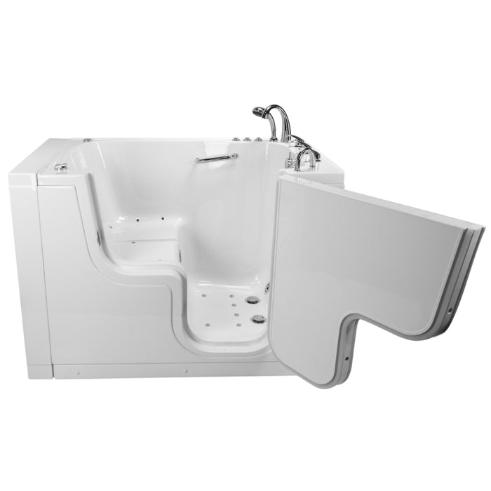 Ella's Bubble TransferXXXL – Outward Swing Door Wheelchair Accessible Acrylic Walk-In Bathtub with 2″ Dual Drain (36″W x 55″L) - Ella's Bubbles - Ambient Home