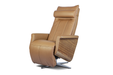 Svago Swivel Zero Gravity Toffee And Walnut Recliner (SV-500-78-WN) - Svago - Ambient Home