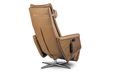 Svago Swivel Zero Gravity Toffee And Walnut Recliner (SV-500-78-WN) - Svago - Ambient Home