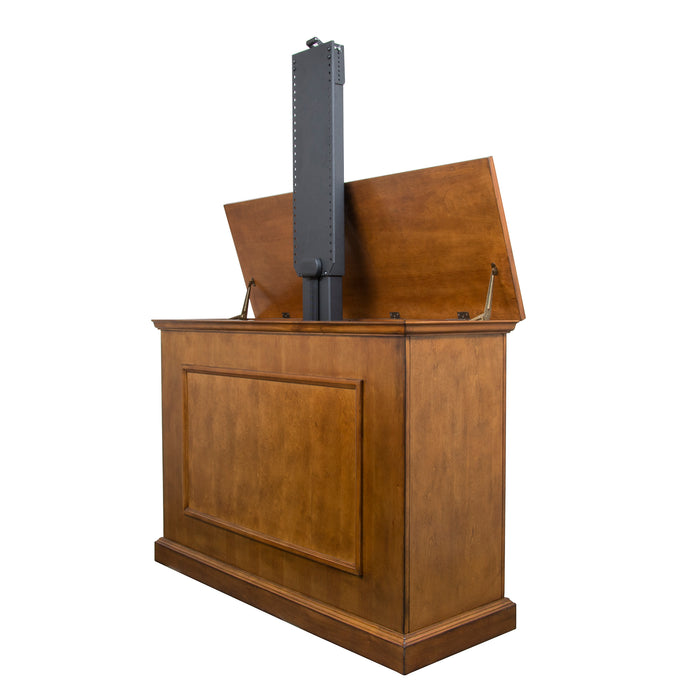 TV Lift Cabinet for 50" Flatscreen TVs - Elevate by Touchstone, Honey Oak 72009 - Touchstone - Ambient Home