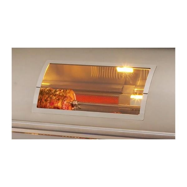 Fire Magic Grills E1060S-8E1N-62-W/E1060S-8E1P-62-W Echelon Diamond 117 Inch Free-Standing Grill with Single Side Burner, Rotisserie, Digital Thermometer and View Window, Natural/Propane Gas, Cast Stainless Steel "E" - Fire Magic - Ambient Home