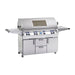 Fire Magic Grills E1060S-8E1N-62-W/E1060S-8E1P-62-W Echelon Diamond 117 Inch Free-Standing Grill with Single Side Burner, Rotisserie, Digital Thermometer and View Window, Natural/Propane Gas, Cast Stainless Steel "E" - Fire Magic - Ambient Home