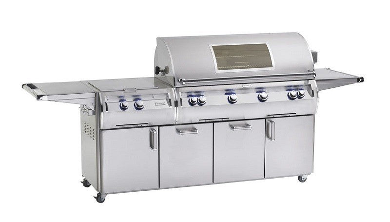 Fire Magic Grills E1060S-8LAP-51-W/E1060S-8LAN-51-W Echelon Diamond 48 Inch Portable Grill with Analog Thermometer and Power Burner with View Window, Liquid Propane/Natural Gas, Infrared burner "L" Burner - Fire Magic - Ambient Home
