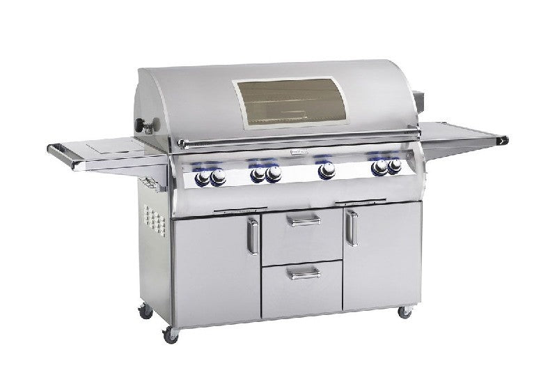 Fire Magic Grills E1060S-8EAN-62-W/E1060S-8EAP-62-W Echelon Diamond 36 Inch Portable Grill with Analog Thermometer and View Window, Natural/Propane Gas, Cast Stainless Steel "E" - Fire Magic - Ambient Home