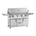 Fire Magic Grills E1060S-8EAN-62/ E1060S-8EAP-62Echelon Diamond 117 Inch Free-Standing Grill with Single Side Burner, Rotisserie and Analog Thermometer, Natural/Propane Gas, Cast Stainless Steel "E" - Fire Magic - Ambient Home