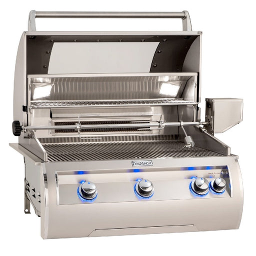 Fire Magic Grills E660I-8LAN-W/E660I-8LAP-W Echelon 31 1/4 Built-In Grill with Analog Thermometer and View Window, Natural/Propane Gas, Infrared burner "L" Burner - Fire Magic - Ambient Home