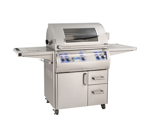 Fire Magic Grills E660S-8E1N-62-W/E660S-8E1P-62-W Echelon Diamond 30 Inch Portable Grill with Digital Thermometer and View Window, Natural/Propane Gas, Cast Stainless Steel "E" - Fire Magic - Ambient Home