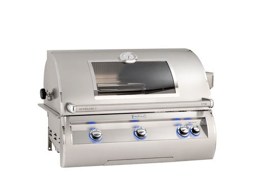 Fire Magic Grills E790I-8LAN-W/E790I-8LAP-W Echelon Diamond 37 Inch Built-In Grill with Analog Thermometer and View Window, Natural/Propane Gas, Infrared burner "L" Burner - Fire Magic - Ambient Home