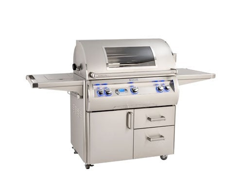 Fire Magic Echelon Diamond E790S 36-Inch Propane/Natural Gas Grill W/ Side Burner, Magic View Window, Rotisserie, & Digital Thermometer - E790S-8E1P-62-W/E790S-8E1N-62-W - Fire Magic - Ambient Home