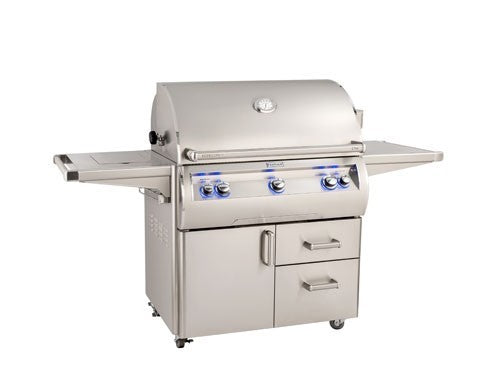 Fire Magic Grills E790S-8EAN-62/E790S-8EAP-62 Echelon Diamond 36 Inch Free-Standing Grill with Analog Thermometer, Natural/Propane Gas, Cast Stainless Steel "E" - Fire Magic - Ambient Home