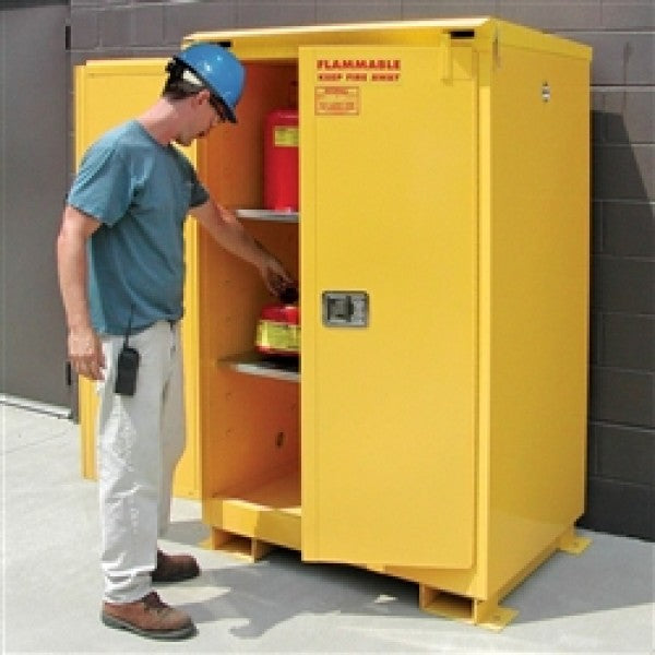 Securall  A390WP1 - Weatherproof Flammable Storage Cabinet - 90 Gal. Self-Close, Self-Latch Safe-T-Door - Securall - Ambient Home