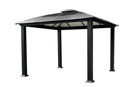 Paragon Outdoor Cambridge GZ3D 12' x 12' Hard Top Gazebo with Twin Layer Aluminum Roof, Rust-Free Materials and Wind Escapment - Paragon Outdoor - Ambient Home