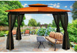 Paragon Outdoor Barcelona 10' x 12' Gazebo and Mosquito Netting - Paragon Outdoor - Ambient Home