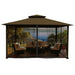 Paragon Outdoor Kingsbury 11' x 14' Gazebo with Top and Mosquito Netting - Paragon Outdoor - Ambient Home