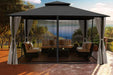 Paragon Outdoor 11' x 14' Gazebo with Roof and Privacy Curtains and Mosquito Netting - Paragon Outdoor - Ambient Home