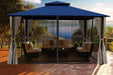 Paragon Outdoor 11' x 14' Gazebo with Roof and Privacy Curtains and Mosquito Netting - Paragon Outdoor - Ambient Home