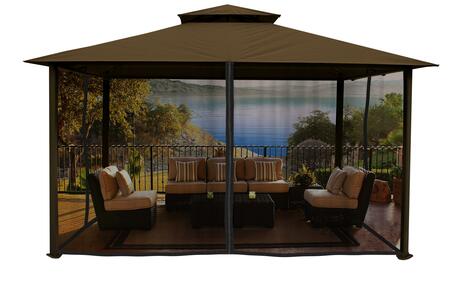 Paragon Outdoor 11' x 14' Gazebo with Sunbrella Top and Mosquito Netting - Paragon Outdoor - Ambient Home