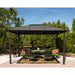 Paragon Outdoor Madrid GZ620LS 11' x 13' Hard Top Gazebo with Rust Free Aluminum Structure, Twin Layer Polycarbonate Roof and Powder Coated Frame - Paragon Outdoor - Ambient Home