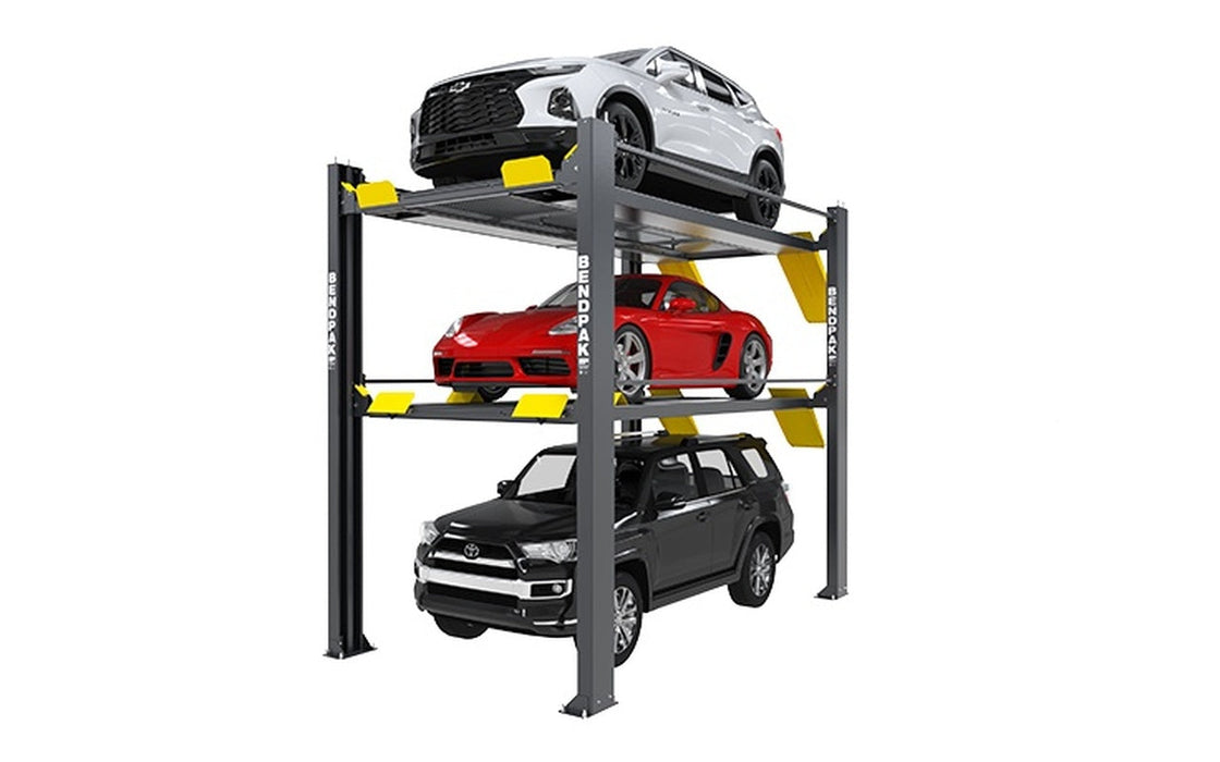 BendPak HD-973PX 9,000 Lbs & 7,000 Lbs Tri-Level Parking Lift (5175267) - BendPak - Ambient Home