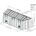 Palram - Canopia Oriana Greenhouse 8' x 20' HG5320 - Palram - Ambient Home