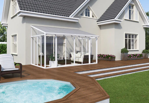 Palram - Canopia | SanRemo 10' x 18' Patio Enclosure - White with Screen Doors (6) HG9067 - Palram - Ambient Home