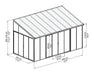 Palram - Canopia | SanRemo 10' x 18' Patio Enclosure - White with Screen Doors (6) HG9067 - Palram - Ambient Home