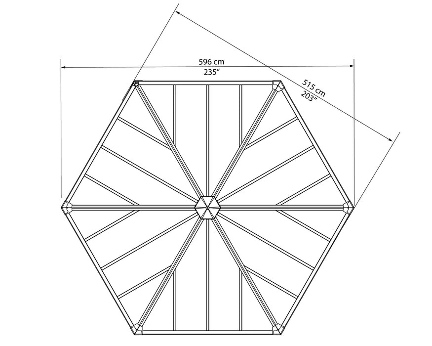 Palram - Canopia | Garda Garden Gazebo HG9185 - Palram - Ambient Home