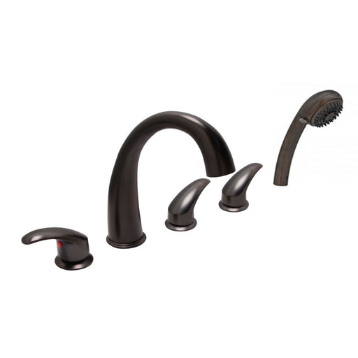 Deck Mount Huntington Brass Modern Roman Faucet for Bathtub - Ella's Bubbles - Ambient Home