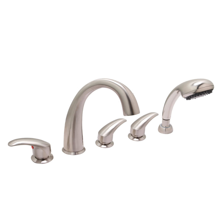 Deck Mount Huntington Brass Modern Roman Faucet for Bathtub - Ella's Bubbles - Ambient Home