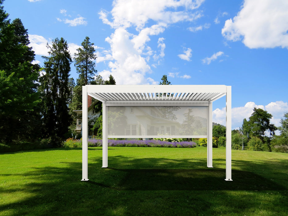 Bon Pergola Wind Resistant Side Shade/Screen, Manual / Motorized - Bon Pergola - Ambient Home