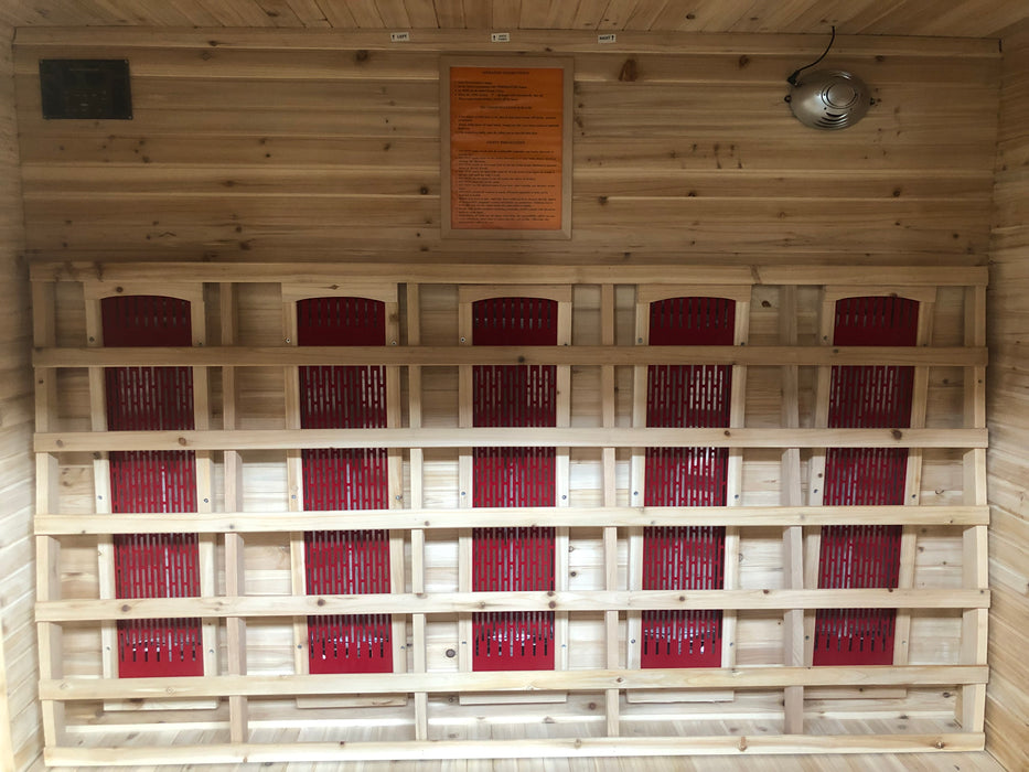 SunRay 4 Person Outdoor Cayenne Infrared Sauna (HL400D) (83"H x 72"W x 52"D) - Sunray Saunas - Ambient Home