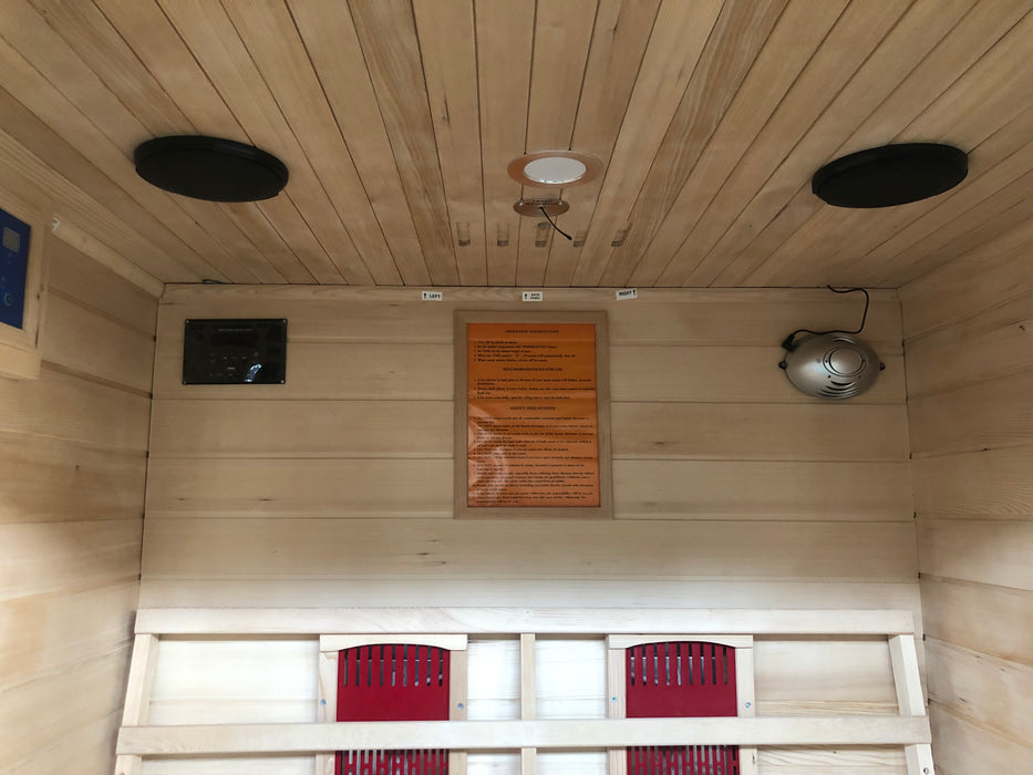 SunRay 2 Person Outdoor Burlington Infrared Sauna (HL200D) (83"H x 57"W x 46"D) - Sunray Saunas - Ambient Home