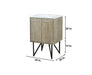 Lexora Lancy 24" Rustic Acacia Bathroom Vanity, White Quartz Top, and White Square Sink - Lexora - Ambient Home