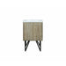 Lexora Lancy 24" Rustic Acacia Bathroom Vanity, White Quartz Top, and White Square Sink - Lexora - Ambient Home