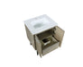 Lexora Lancy 24" Rustic Acacia Bathroom Vanity, White Quartz Top, and White Square Sink - Lexora - Ambient Home