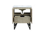 Lexora Lancy 30" Rustic Acacia Bathroom Vanity, White Quartz Top, and White Square Sink - Lexora - Ambient Home