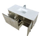 Lexora Lancy 48" Rustic Acacia Bathroom Vanity, White Quartz Top, White Square Sink, and Monte Chrome Faucet Set - Lexora - Ambient Home