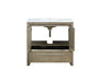 Lexora Lafarre 36" Rustic Acacia Bathroom Vanity, White Quartz Top, and White Square Sink - Lexora - Ambient Home