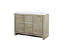 Lexora Lafarre 48" Rustic Acacia Double Bathroom Vanity, White Quartz Top, and White Square Sink - Lexora - Ambient Home