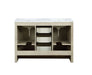 Lexora Lafarre 48" Rustic Acacia Double Bathroom Vanity, White Quartz Top, and White Square Sink - Lexora - Ambient Home