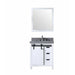 Lexora Marsyas 30" - White Single Bathroom Vanity (Options: Grey Quartz Top, White Square Sink and 28" Mirror w/ Faucet) - Lexora - Ambient Home