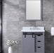 Lexora Marsyas 30" - Dark Grey Single Bathroom Vanity (Options: White Carrara Marble Top, White Square Sink and 28" Mirror w/ Faucet) - Lexora - Ambient Home