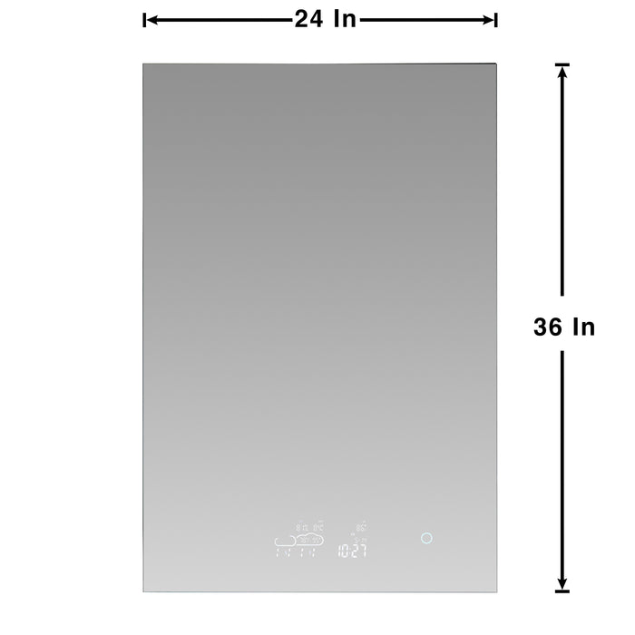 Savera 24"/ 30" / 36" /48"  Wide x 36" Tall LED Medicine Cabinet w/ Defogger - Lexora Home LS2436LEDMC - Lexora - Ambient Home