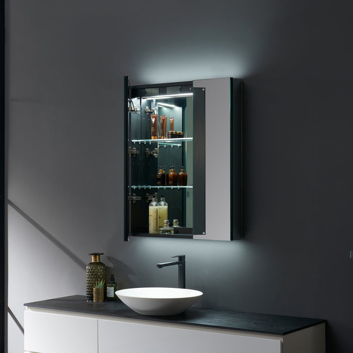 Savera 24"/ 30" / 36" /48"  Wide x 36" Tall LED Medicine Cabinet w/ Defogger - Lexora Home LS2436LEDMC - Lexora - Ambient Home