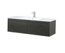 Lexora Sant 48" Iron Charcoal Bathroom Vanity, Acrylic Composite Top with Integrated Sink, and Monte Chrome Faucet Set - Lexora - Ambient Home