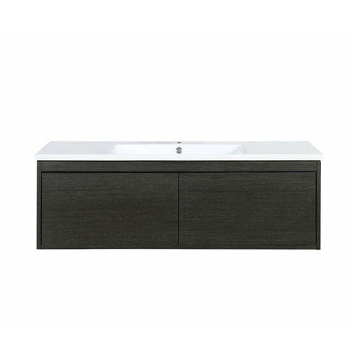 Lexora Sant 48" Iron Charcoal Bathroom Vanity and Acrylic Composite Top with Integrated Sink - Lexora - Ambient Home